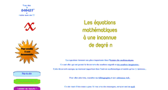 Desktop Screenshot of lesequations.net